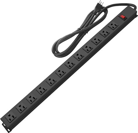 metal power strip outlet box|6 outlet wall mounted power strip.